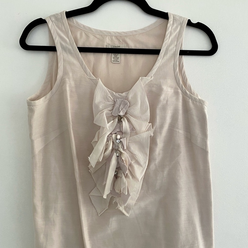 J. Crew Top with Rhinestone Detail